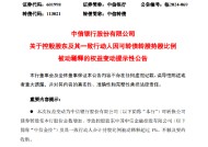 中信银行：控股股东及其一致行动人因可转债转股持股比例被动稀释超1%